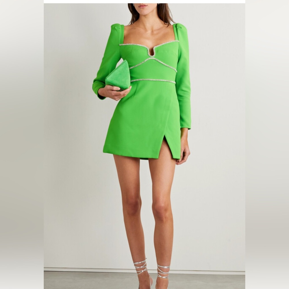 Self portrait rhinestone embellished minidress